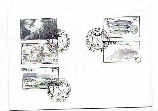RUOTSI Mi 1082-6 sarja LUETT. 3€ FDC 4€