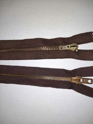 15cm ruskea metalli vetoketju