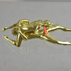 Erotic sculpture figurine in metal - pikkukuva 1