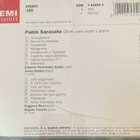 Sarasate: Obras para violín y piano cd - pikkukuva 2