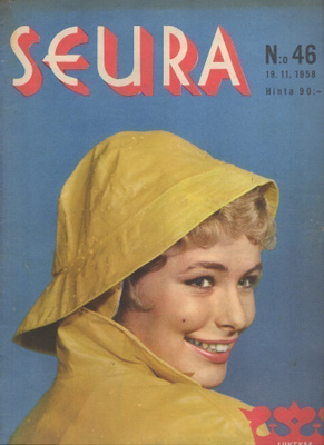 Seura n:o 46 1958 Georg Malmsten. Margaret. Eero Eveli.