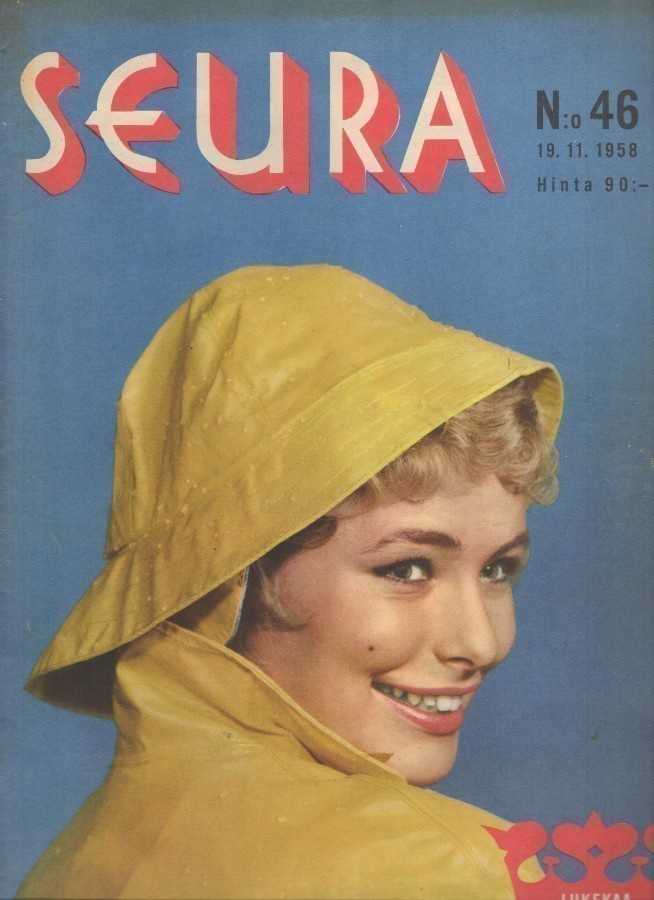 Seura n:o 46 1958 Georg Malmsten. Margaret. Eero Eveli.