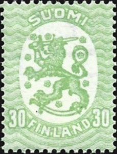 1925 M-17 S 30 p vaaleankellanvihreä HR ** LaPe 114 B W 1