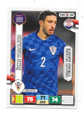 2018 Panini Adrenaly XL TeamMate # Sime Vrsaljko , Kroatia
