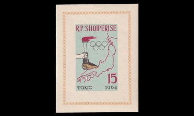 Albania 752BL19B ** Kesäolympialaiset Tokio (1963)