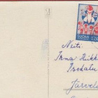 Joulumerkki Joulupukki II v 1954 - kortilla - pikkukuva 1