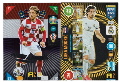 2 x LUKA MODRIC Croatia, Real Madrid, Jalkapallo