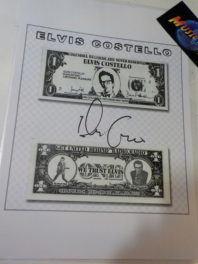 ELVIS COSTELLO NIMIKIRJOITUS