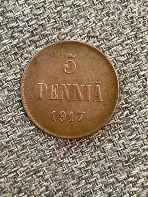 Suomi 5 Penniä 1917 II Väliaikainen hallitus