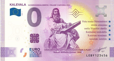 *0-EURO*2022*KALEVALA*VÄINÄMÖISEN SOITTO*AITO EUROSETELI*