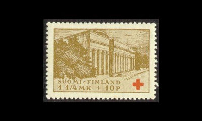 173 ** Punainen risti 1 1/4mk+10p (1932)