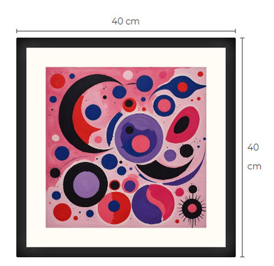 Uusi uniikki abstrakti art print taulu 40 cm x 40 cm