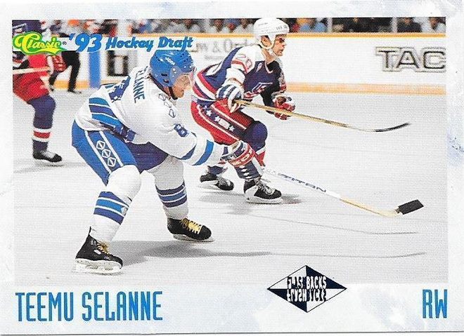 1993 Classic #124 Teemu Selänne Suomi Jokerit