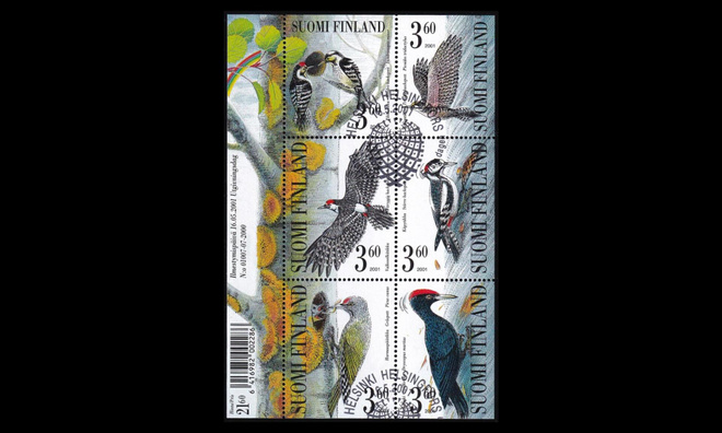 1563-8BL28 o Tikkalintuja blokki EPL (2001)