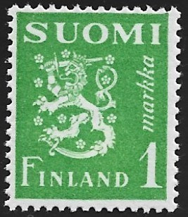 1942 M-30 L 1 mk vaaleankellanvihreä ** Lape 262 a SP Lm4