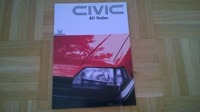 Esite Honda Civic 4D Sedan vuodelta 1984 / 1985