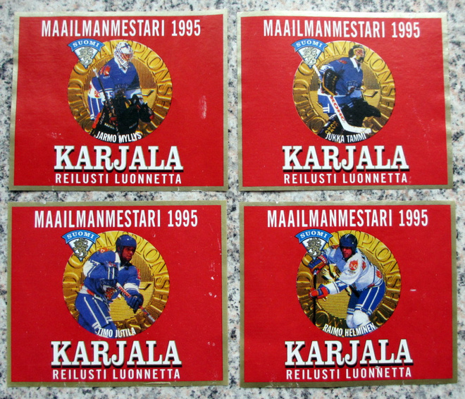 Karjala Maajoukkue etikettejä, uudempia