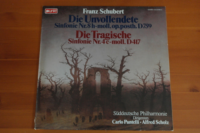 Franz Schubert:Sinfonia Nr.8 ja Sinfonia Nr.4.LP.