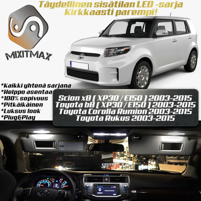 Scion xB / Toyota bB Sisätilan LED-sarja 6-osain