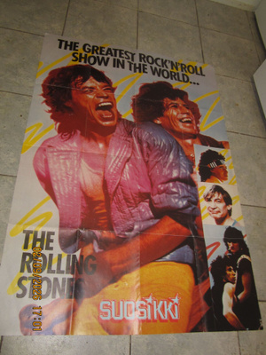 The Rolling Stones jättijuliste (80-luku Suosikki)