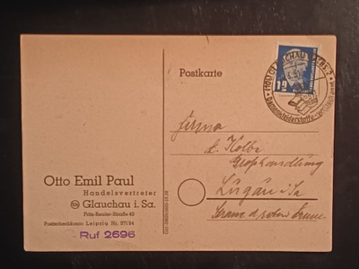 Saksa firmakortti 1951