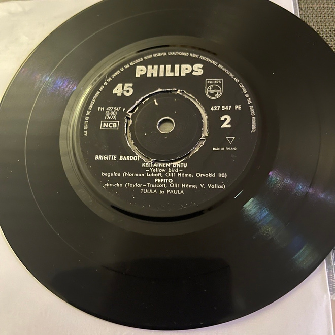 MARION RUNG * TUULA & PAULA: Brigitte Bardot-EP * FIN 1961