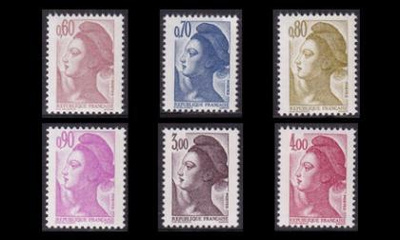 Ranska 2359-64A ** Käyttösarja Liberté (1982)