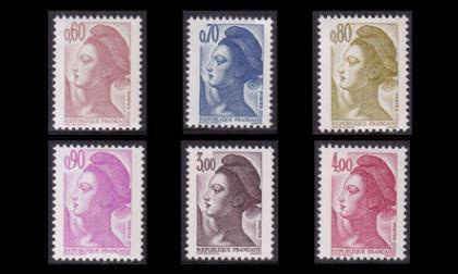 Ranska 2359-64A ** Käyttösarja Liberté (1982)