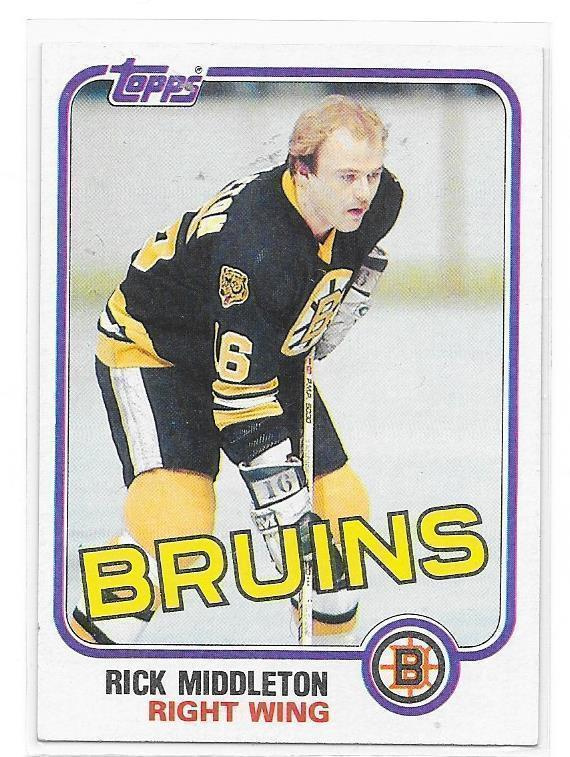1981-82 Topps #22 Rick Middleton Boston Bruins