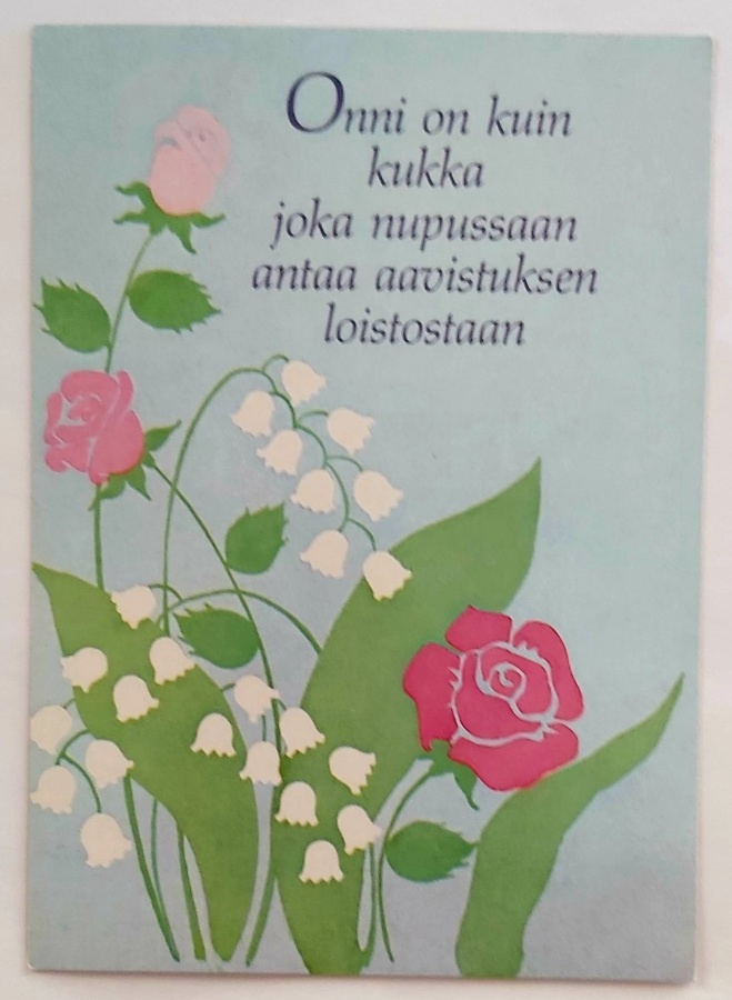 "Kielot ja ruusut" KULKEMATON POSTIKORTTI