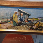 Öljyväri maalaus kalastajat - pikkukuva 1