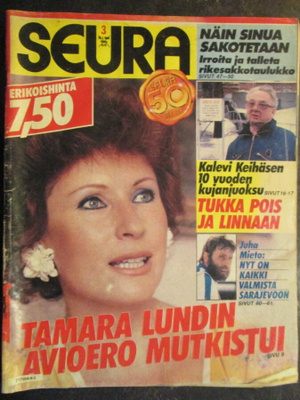 SEURA LEHTI 3 / 1984 42 V. TAKAA SIS.LUETTELO KUVA 2, 3, 4