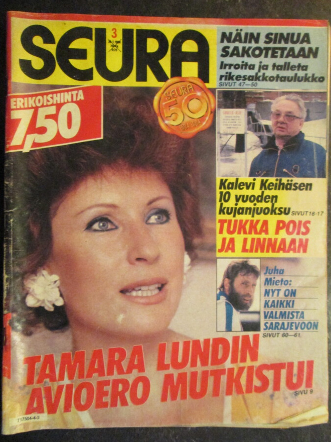 SEURA LEHTI 3 / 1984 42 V. TAKAA SIS.LUETTELO KUVA 2, 3, 4