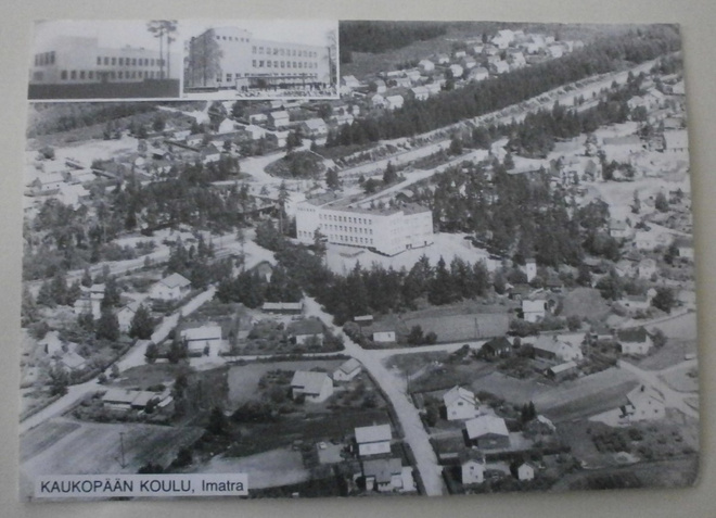 Imatra, Kaukopään koulu, kolmikuvapk, mv,  kulk.
