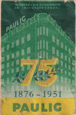 PAULIG , 1876 - 1951  75 , Punttikoko    b579