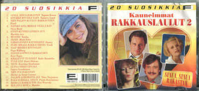 20 SUOSIKKIA . KOKOELMA CD-LEVY . KAUNEIMMAT RAKKAUSLAULUT 2