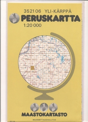 Peruskartta 1:20 000 Yli-Kärppä