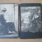 neljä vintage taidekorttia - 1900-luku alku - pikkukuva 1
