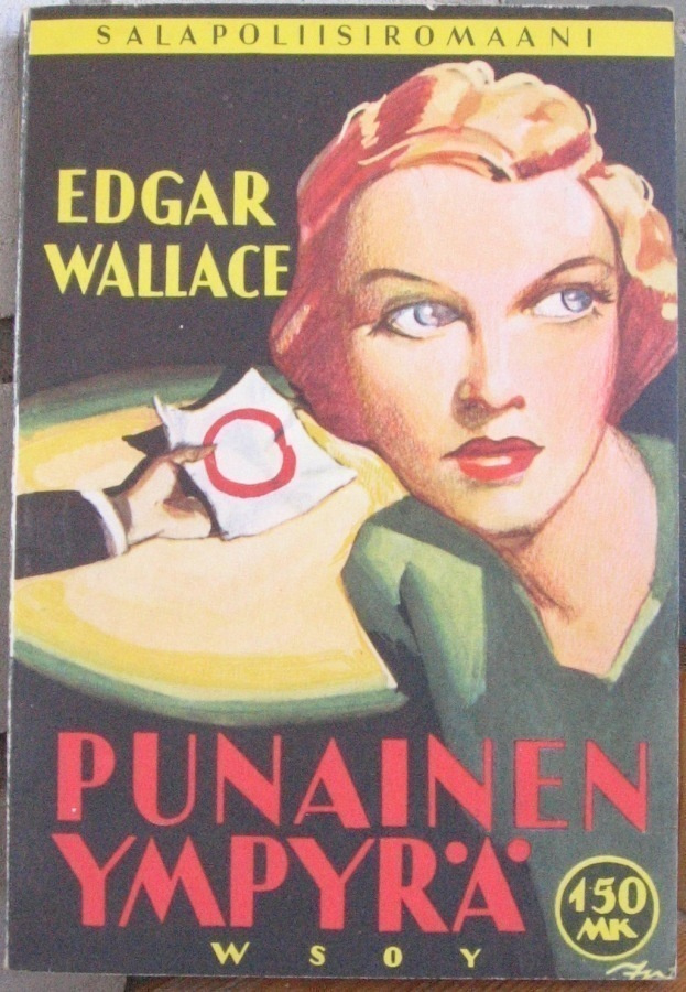 Edgar Wallace: Punainen ympyrä, Wsoy 1958. 7p. 277 s.