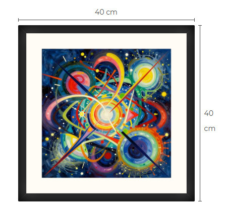 Uusi uniikki abstrakti art print taulu 40 cm x 40 cm