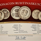 3 x Monaco hopeaa, Rainier III + Grace Kelly - pikkukuva 1