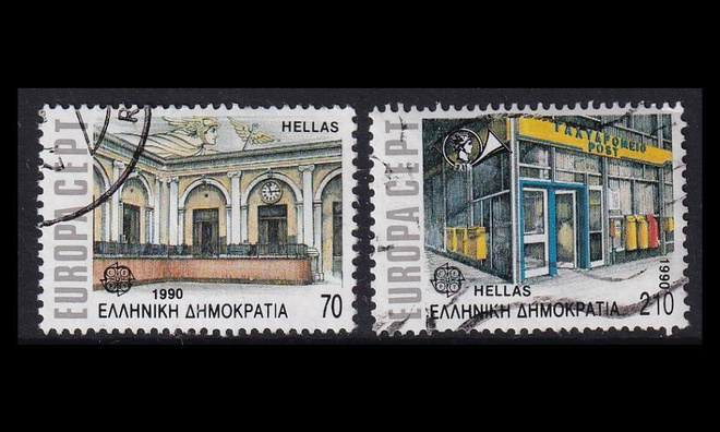 Kreikka 1742-3 o Europa postitoimistoja (1990)