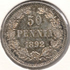 50 PENNIÄ 1892 II / Kl 7 - pikkukuva 1