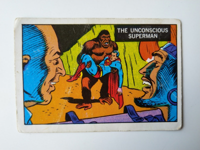 Unconscious superman no 37 Superman in the jungle cards