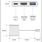 3-in-1 USB-C-keskittimen laajennustelakointiasema #31346 - pikkukuva 4