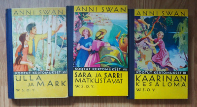 3 kpl ANNI SWAN , Ulla ja Mark, Kaarinan kesäloma, Sara ja S