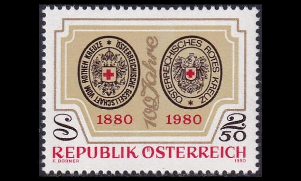 Itävalta 1634 ** Punainen Risti 100v (1980)