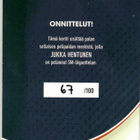 2011-12 Cardset JUKKA HENTUNEN Jokerit Patch - pikkukuva 2
