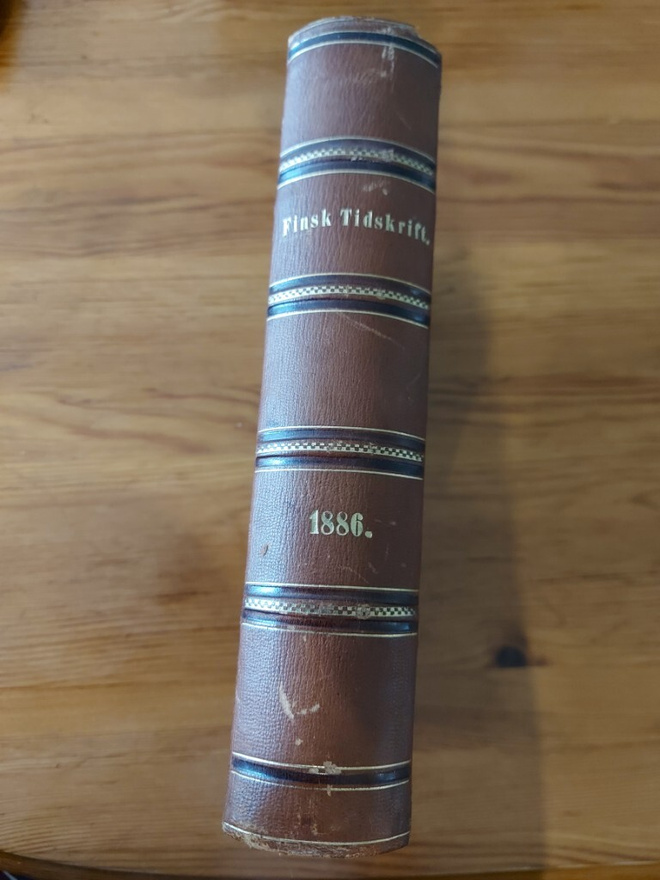 Finsk Tidskrift 1886.