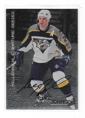 99-00 BAP Millenium Signature #141 Greg Johnson Nashville